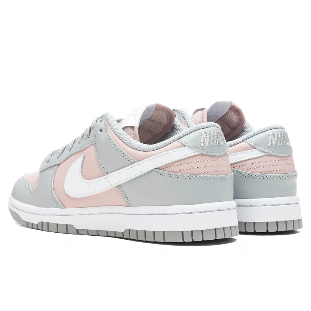 Women's Dunk Low - Pink Oxford/Metallic Silver