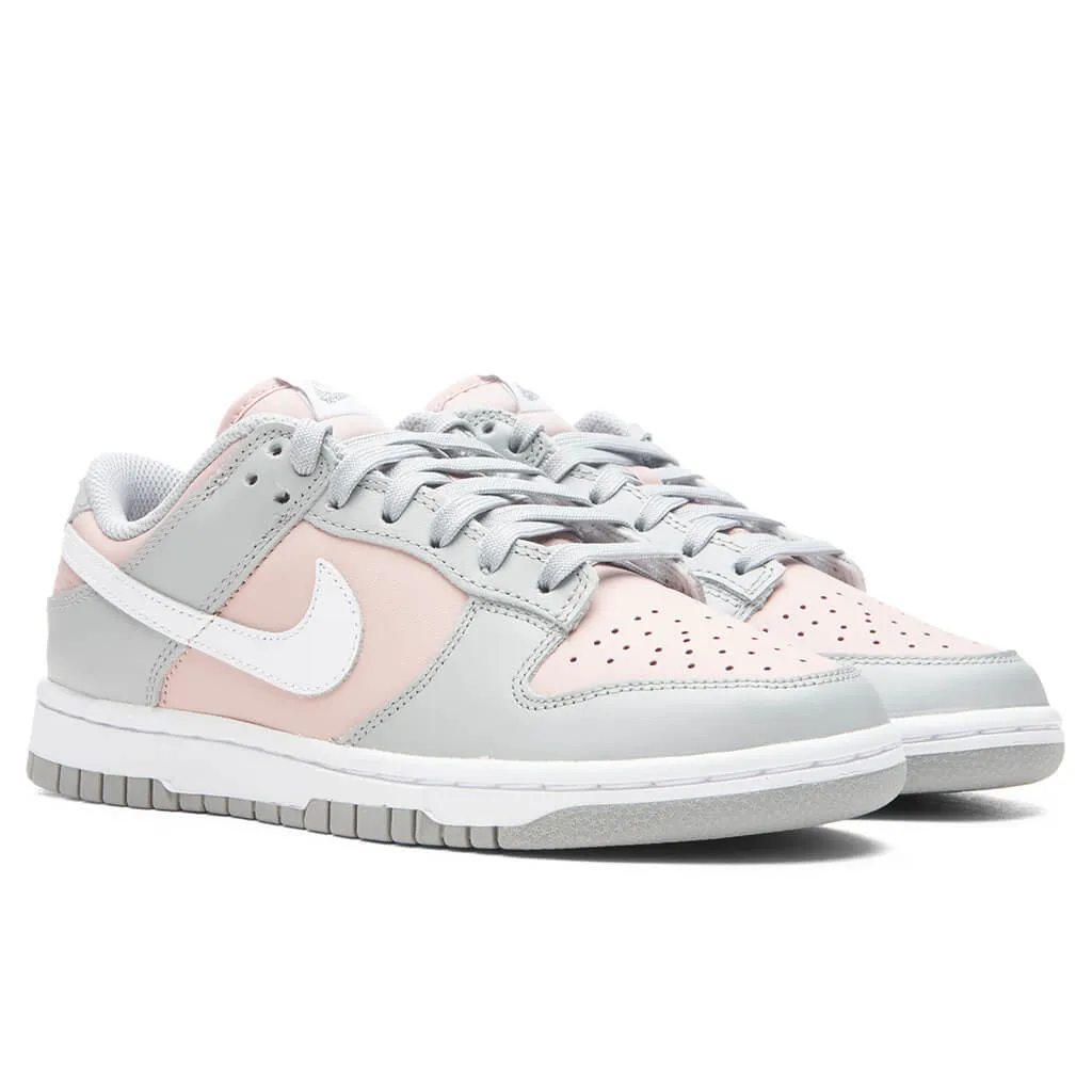 Women's Dunk Low - Pink Oxford/Metallic Silver