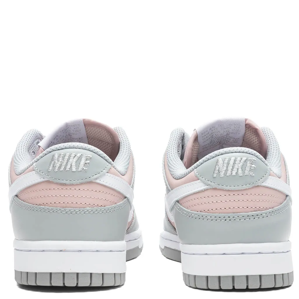 Women's Dunk Low - Pink Oxford/Metallic Silver