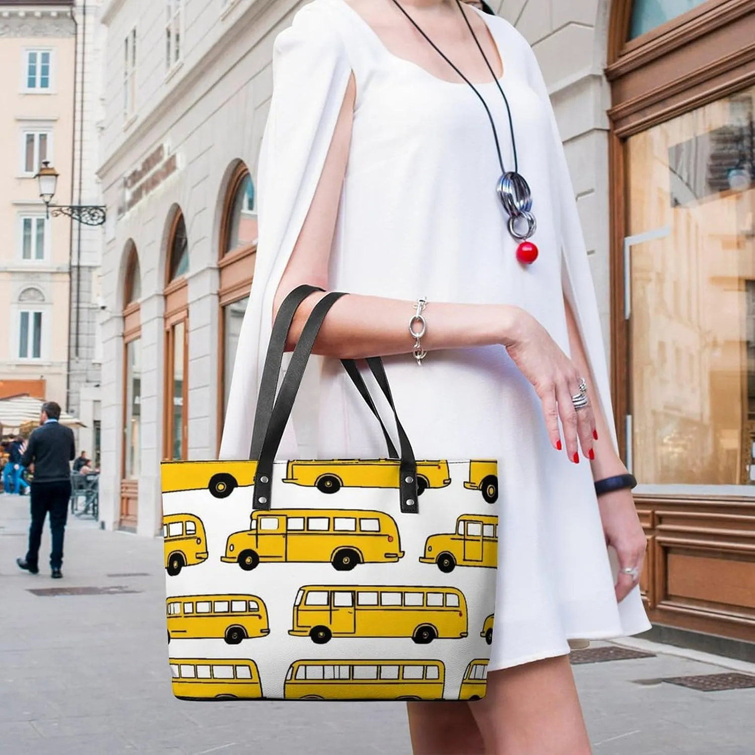Women's Elegant Leather Shoulder Bag Casual Chic Handbag For Daily Use
