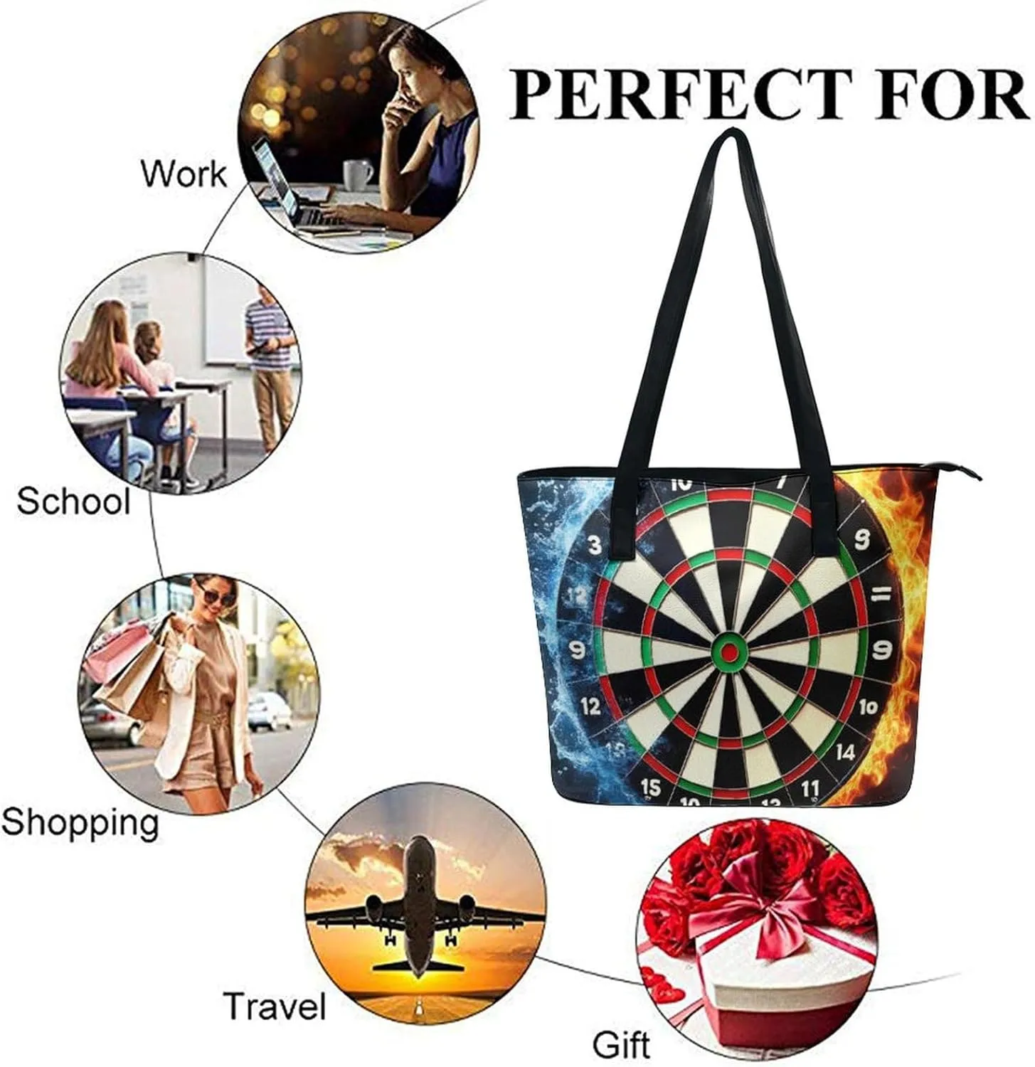 Women's Elegant Leather Shoulder Bag Casual Chic Handbag For Daily Use