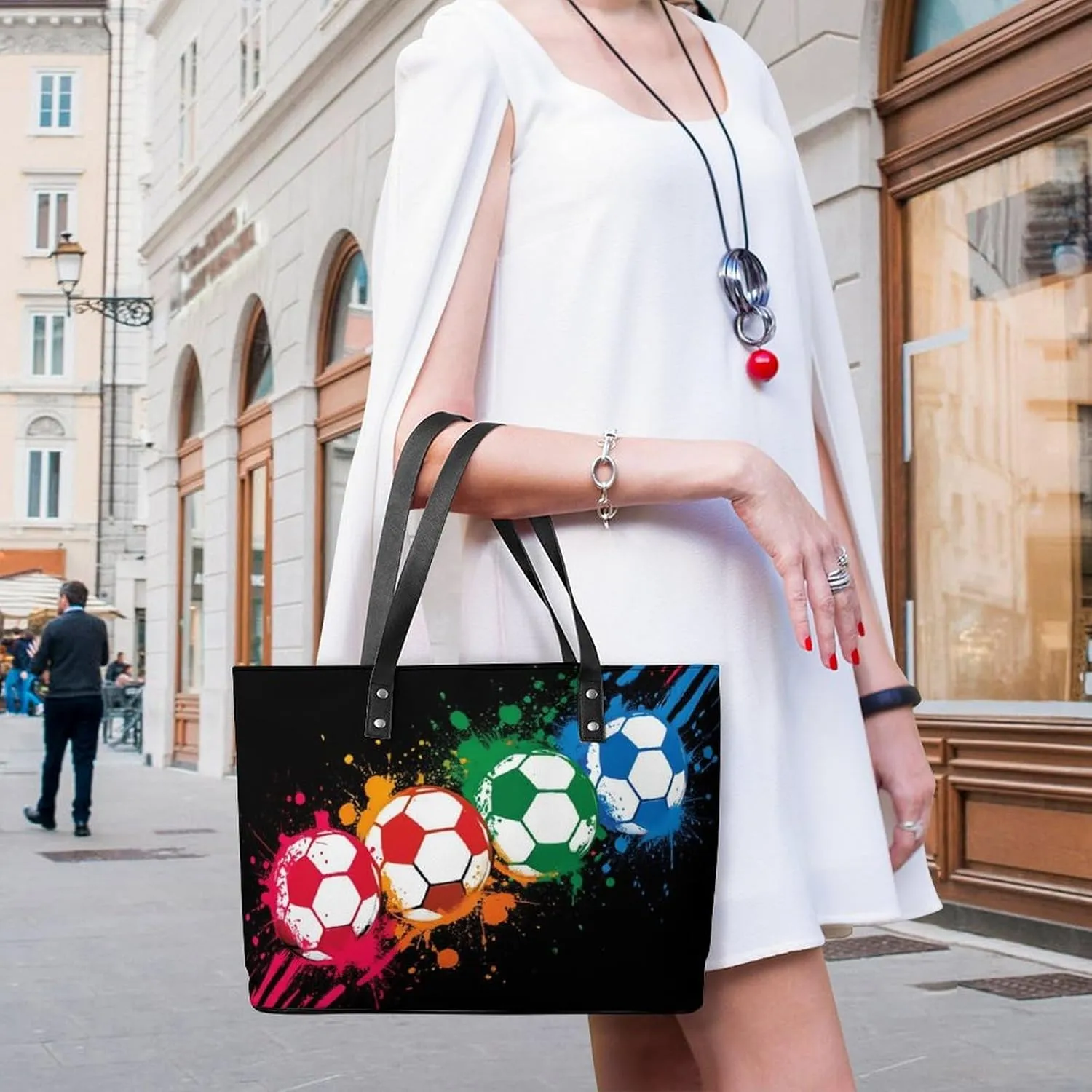 Women's Elegant Leather Shoulder Bag Casual Chic Handbag For Daily Use