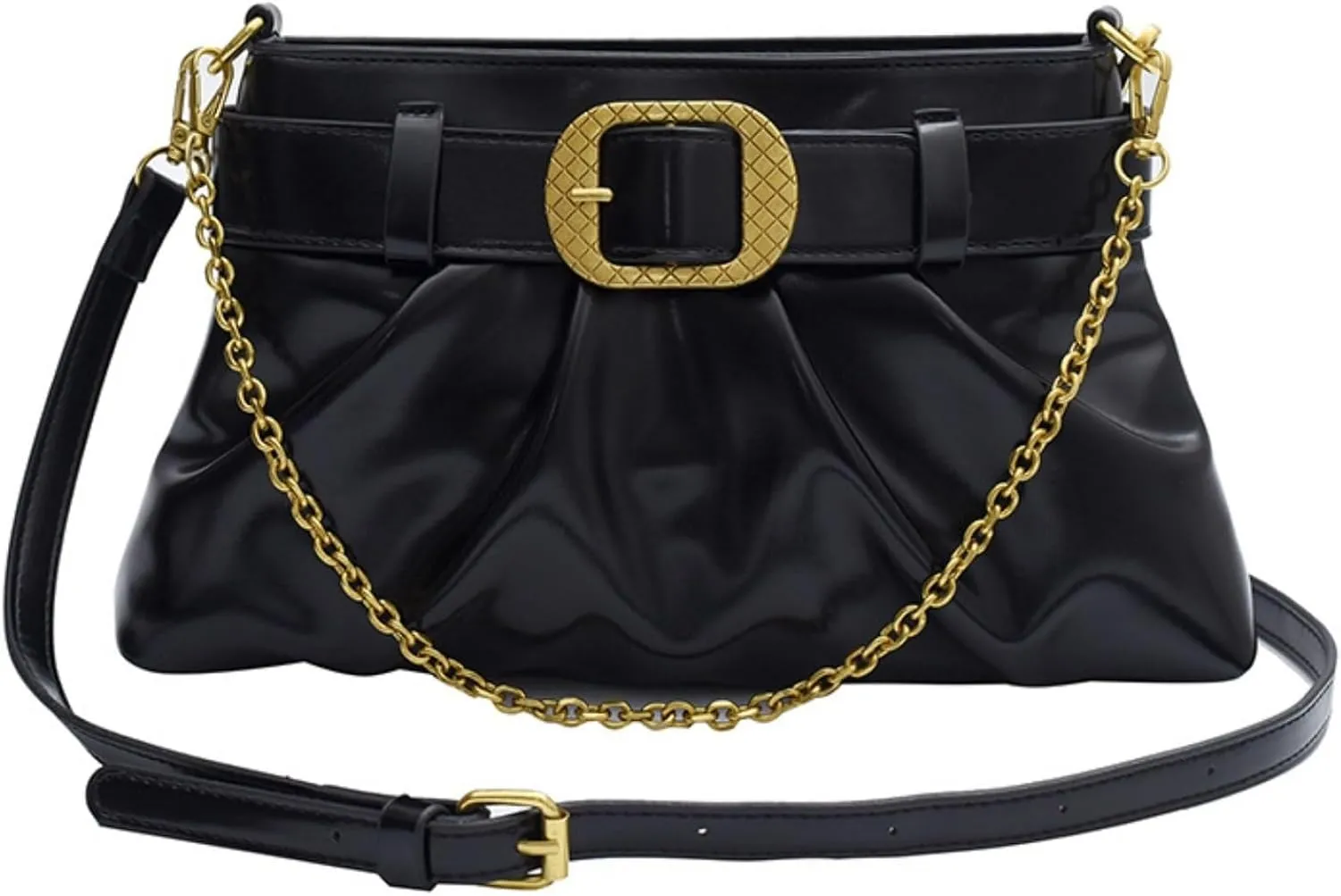 Women's Fashaoon Handbag Hobo Belt Crossbody Trendy Chain Shoulder Bag for Women Satchel Bags Purse Totes Wallets