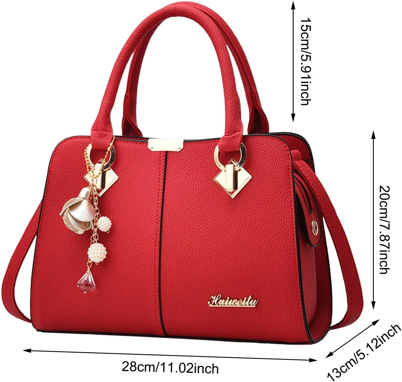 Women's Handbag Trendy Shoulder Crossbody Bag Bookish Messenger Bags (Blue, One Size)