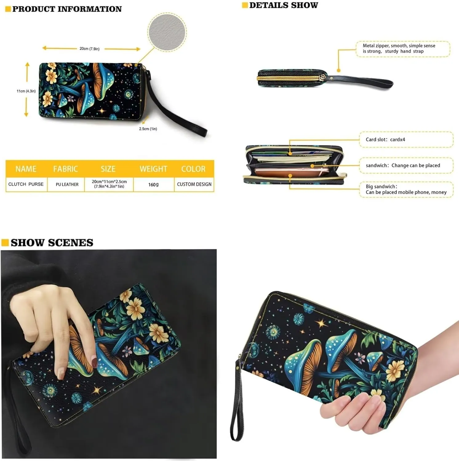 Women's Handbag Waterproof PU Tote Shoulder Bucket Bags with Wallet 2pc Set for Daily Use