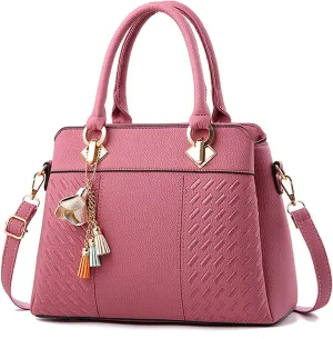 Womens Handbags Ladies Purse Satchel Shoulder Bags Roomy Fashion Tote Leather Bag Quilted Leather Handbag