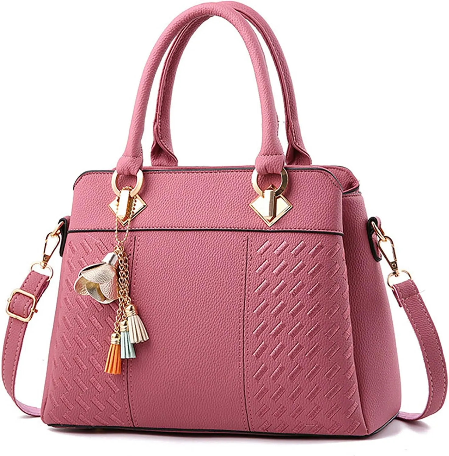 Womens Handbags Ladies Purse Satchel Shoulder Bags Roomy Fashion Tote Leather Bag Quilted Leather Handbag