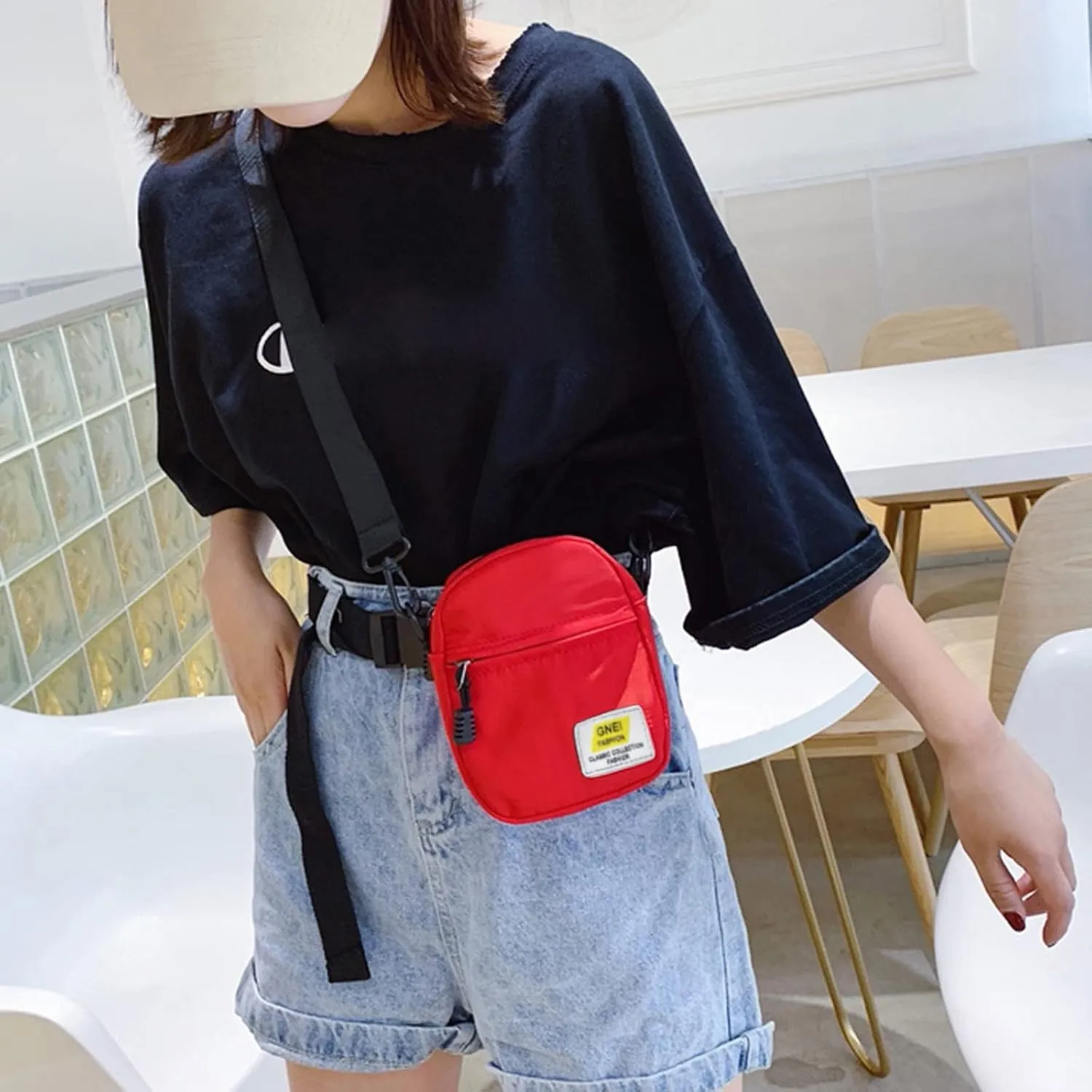 Women's Waterproof Leather Crossbody Purses Shoulder Bags Anti-Theft Design for Travel Sports Backpack